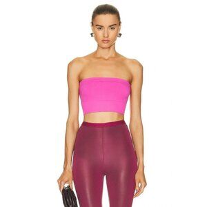 RICK OWENS Bandeau Top in Hot Pink Large New Womens Strapless Tube